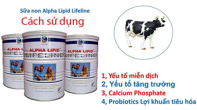 Cách sử dụng sữa non alpha lipid