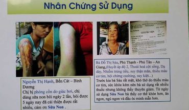 Nhân chứng sử dụng sữa non alpha lipid - Chị Nguyễn Thị Hạnh và bà Đỗ Thị Sáu.