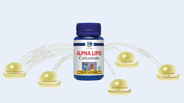 Alpha Lipid Colostrum Tablets.