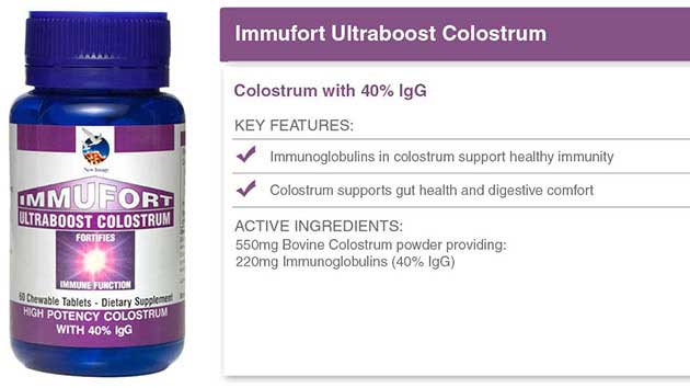 Công dụng của Immufort Ultraboost Colostrum